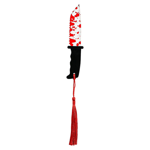 Blood Splatter Weapon Serrated Knife Bookmark
