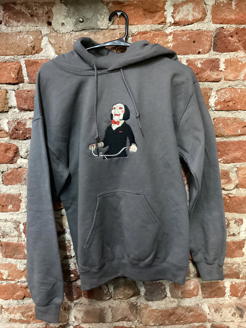 StitchnStabs Embroidered Billy the Puppet Hoodie