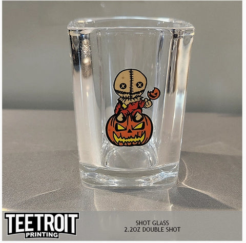 Teetroit Trick r Treat Horror Shot Glasses