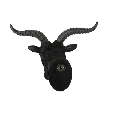 Black Lucifer Baphomet Goat Head Bust Wall Hanging