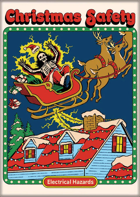 Steven Rhodes Christmas Safety Magnet
