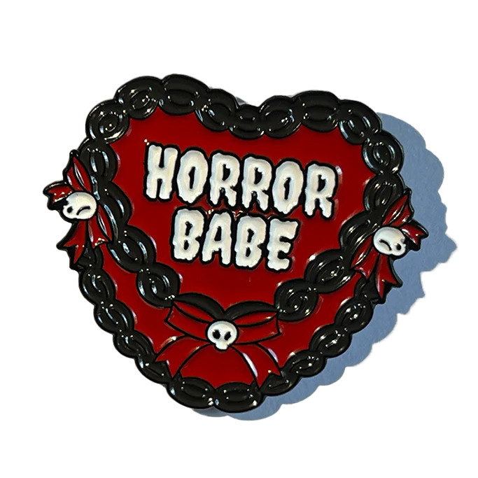 Horror Babe Cake Pin