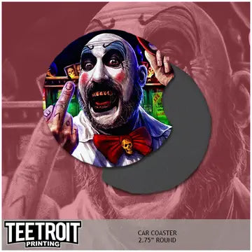 Teetroit Captain Spaulding Horror Car Coaster
