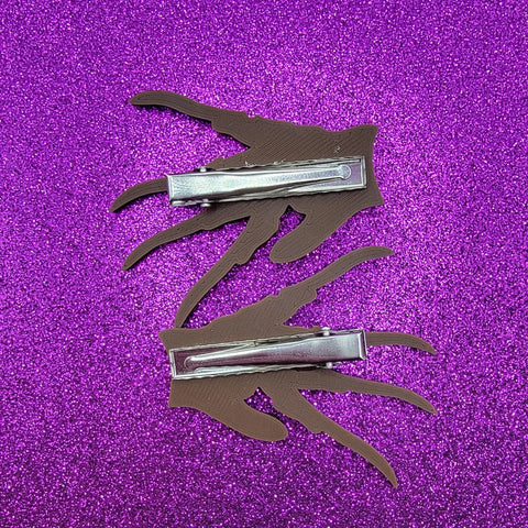 Printy Vibes Nightmare On Elm Street Freddy Glove Hair Clip