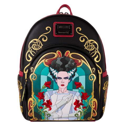 Universal Monsters x Loungefly The Bride Of Frankenstein Stained Glass Mini Backpack