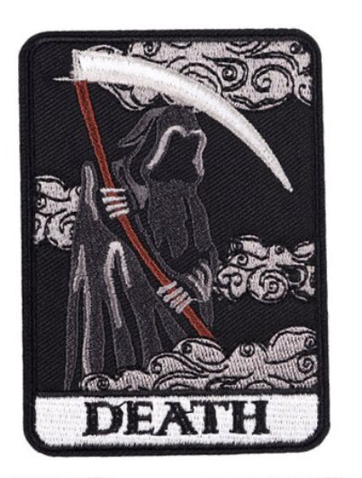 Horror Patch Death Tarot