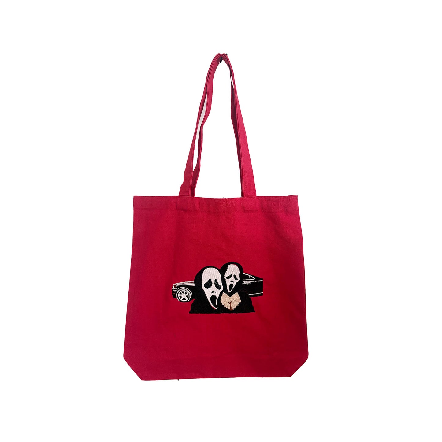 StitchnStabs Red Scream Couple Tote
