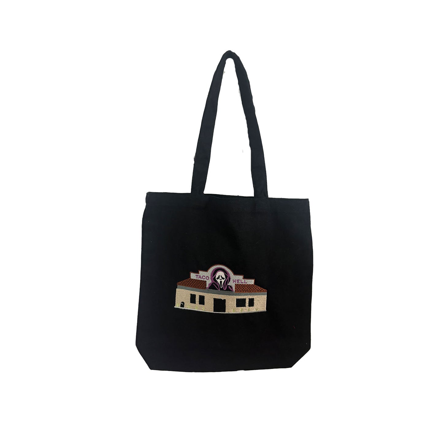 StitchnStabs Black Taco Hell Tote