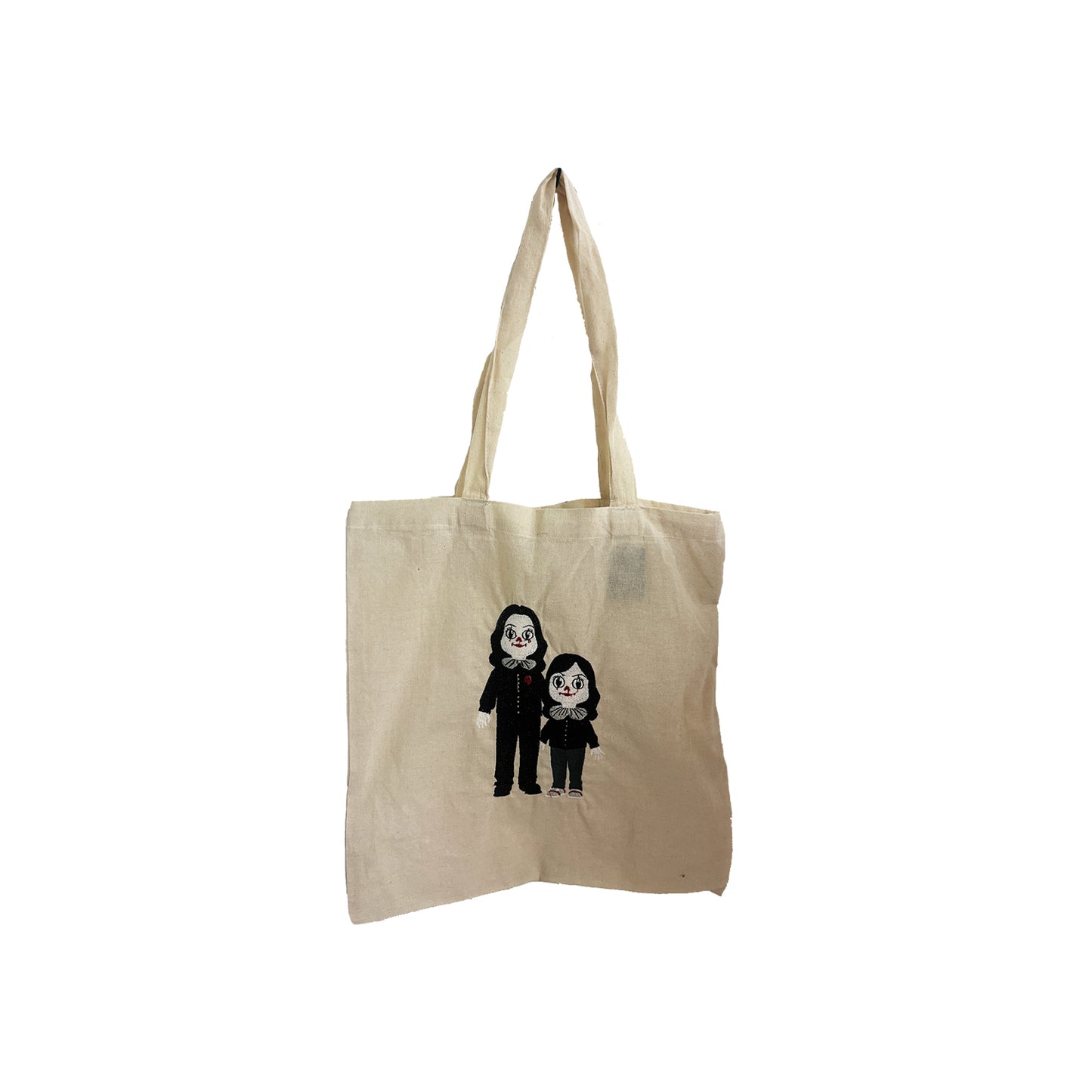 StitchnStabs White Clown Twins Tote