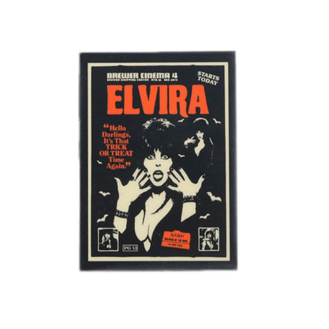 Adhesivo que brilla en la oscuridad Elvira de Terror Talk Shop