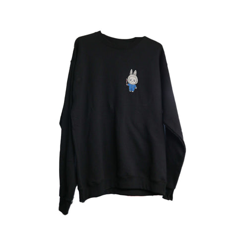 StitchnStabs Embroidered Halloween Labubu Crewneck