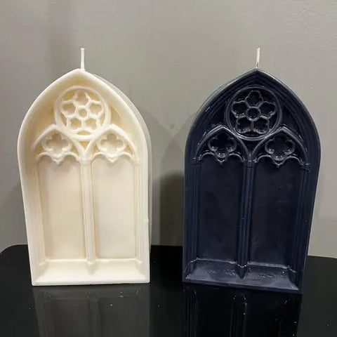 Susan Schomigs Creations Gothic Church Window Candle