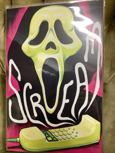 Phil Ray Art Scream Horror Print