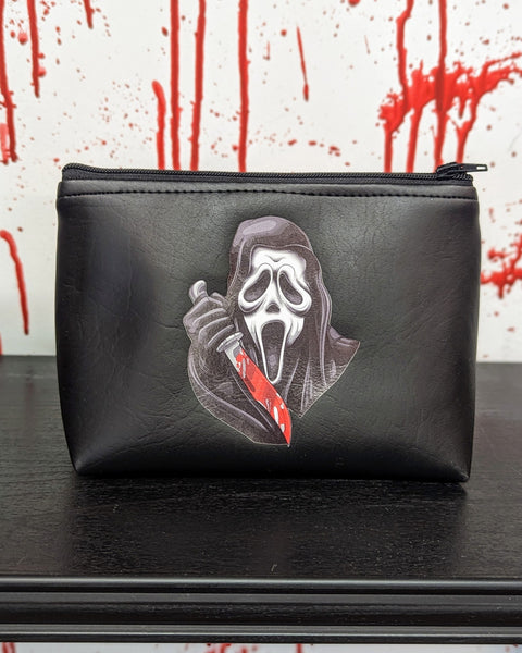 Bolsa de maquillaje Ghostface de calaveras rebeldes