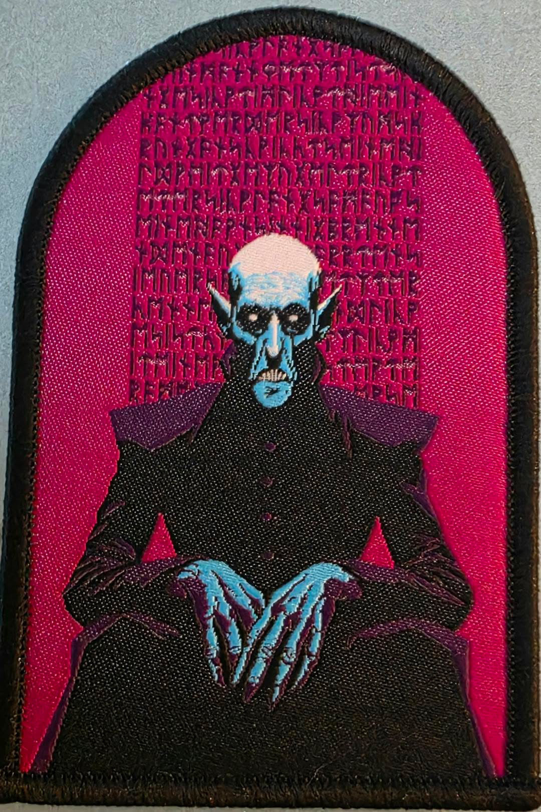 Terror Talk Nosferatu: Lote de parche tejido y pegatina