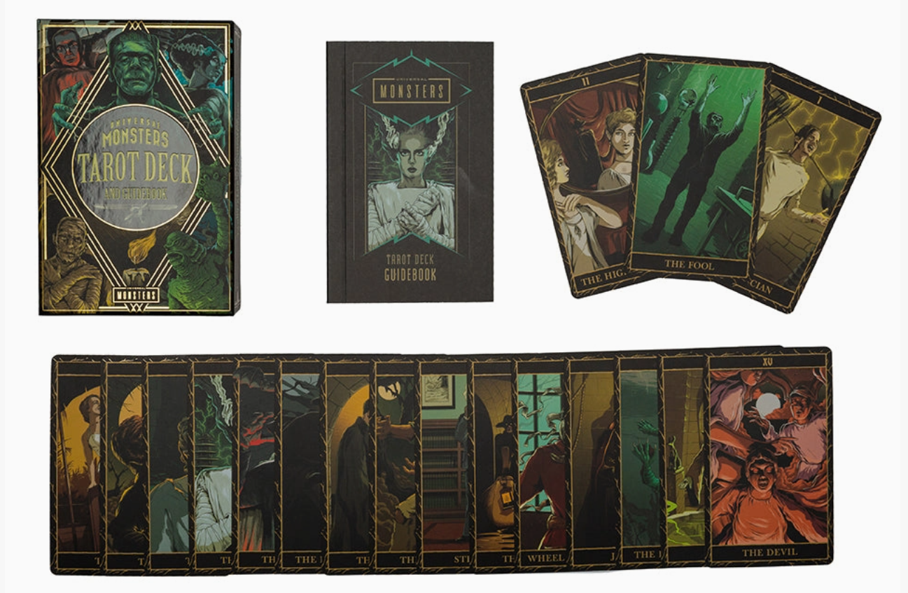Mazo y guía de Tarot de los Monstruos Clásicos
