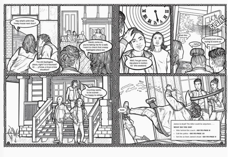 Sobrevive a la noche: una aventura de colorear asesina