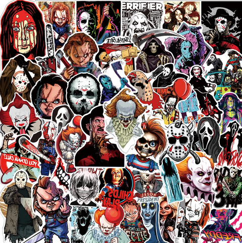 Horror Sticker Mystery Pack of 10