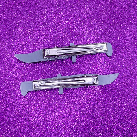 Pinza para el pelo con diseño de cuchillo de caza Printy Vibes