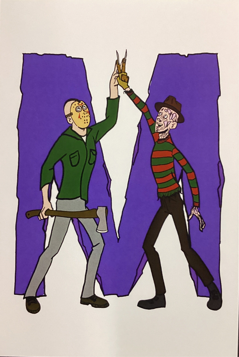 Horrifying Hot Sauce “Go Team Murder!” Friday the 13th Nightmare on Elm Street Venture Bros Print