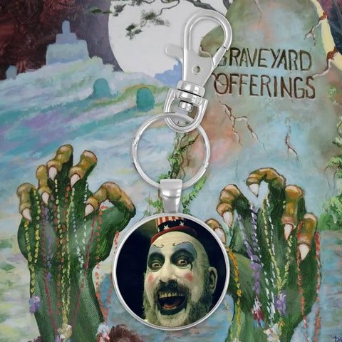 Graveyard Offerings Captain Spaulding Keychain