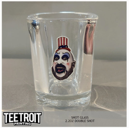 Teetroit Captain Spaulding Shot Glass