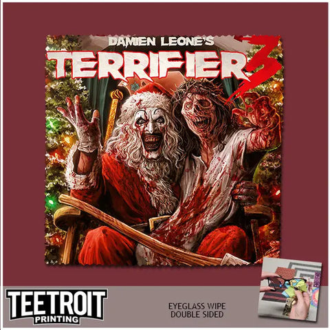Teetroit Terrifier 3 Eyeglass Wipe