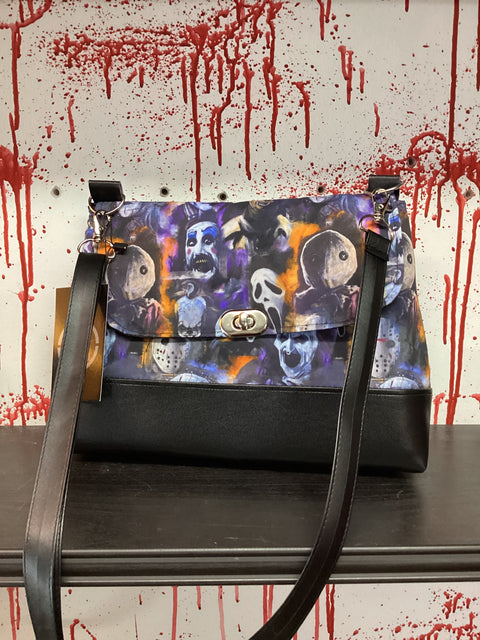 Baghag Emily Handmade Purple Horror Icons Purse
