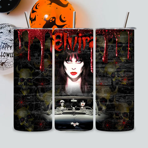 Graveyard Offerings Elvira Car Tumbler
