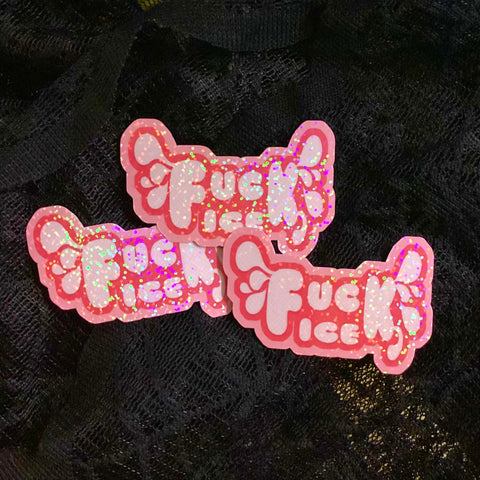Betty Knockers F*CK ICE Die Cut Sticker