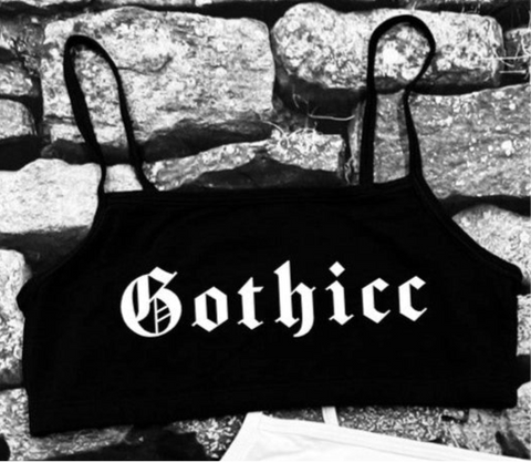 Bra Top - Gothicc (Black Only)