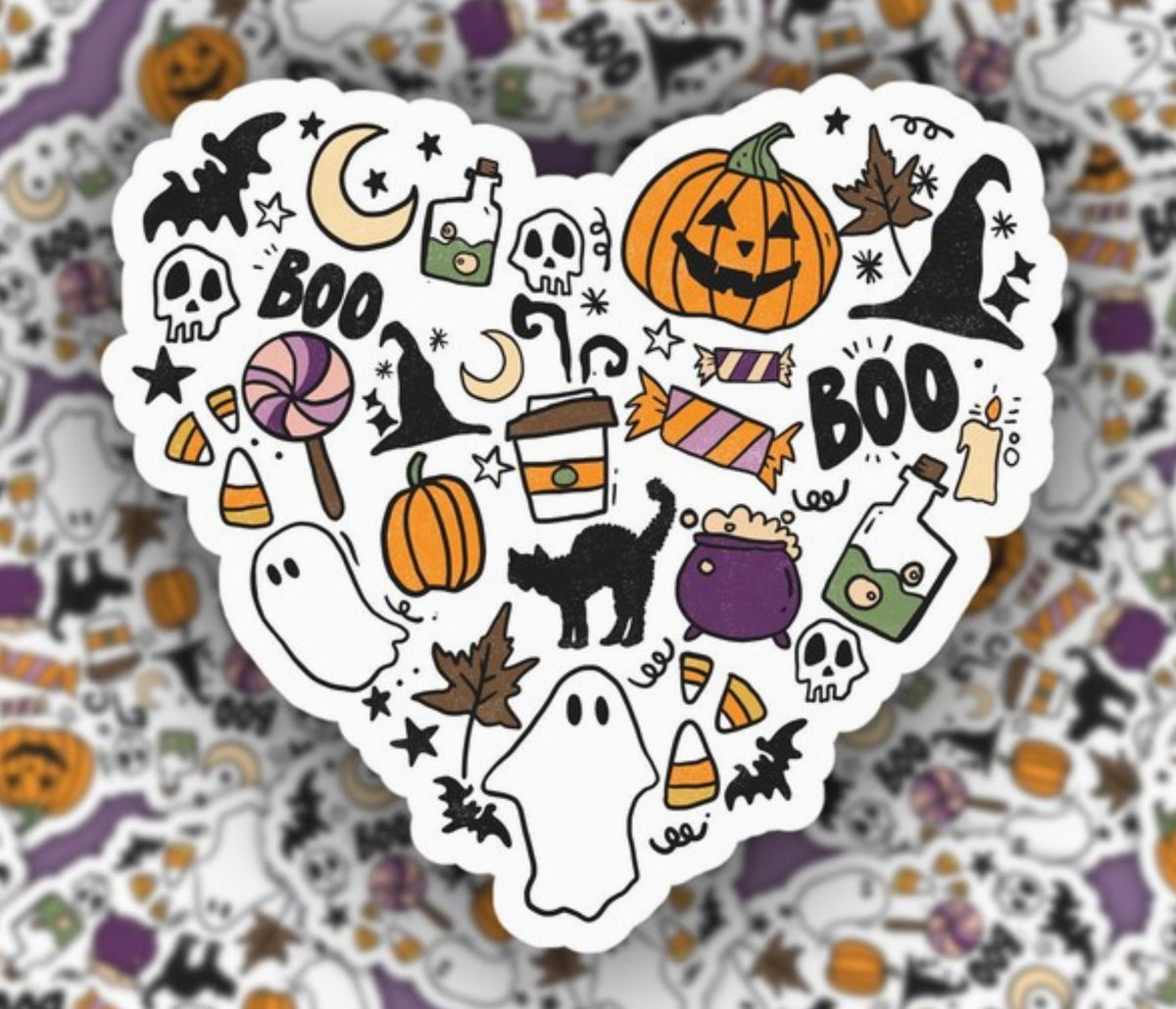 Pretty Toxic Halloween Heart Sticker