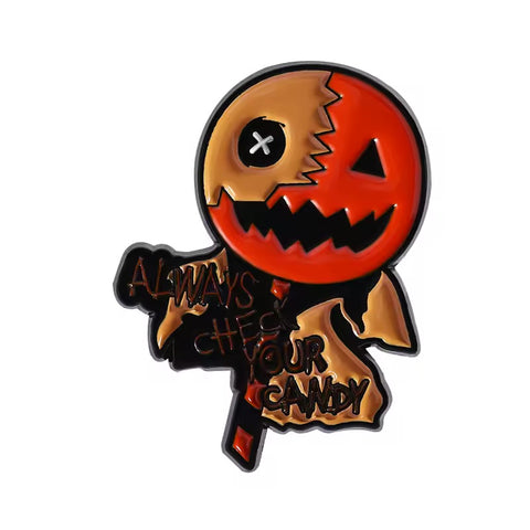 Horror Pin Always Check Your Candy