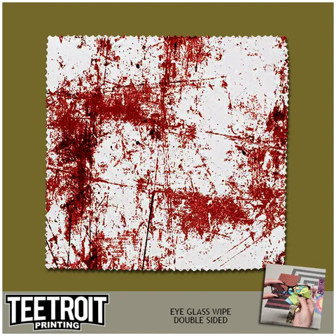 Teetroit Blood Splatter Eyeglass Wipe