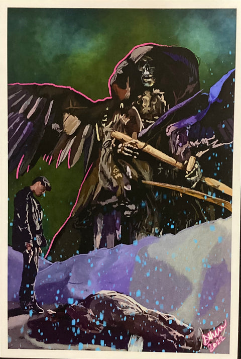 Horrifying Hot Sauce Dellamorte Dellamore Cemetery Man Print