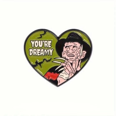 Horror Pin Freddy You’re Dreamy Heart
