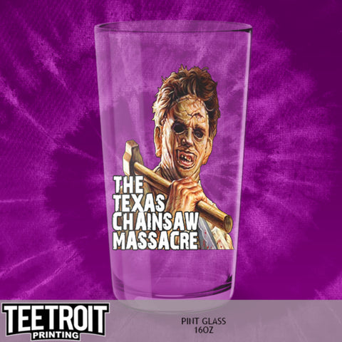 Teetroit Texas Chainsaw Massacre Pint Glass