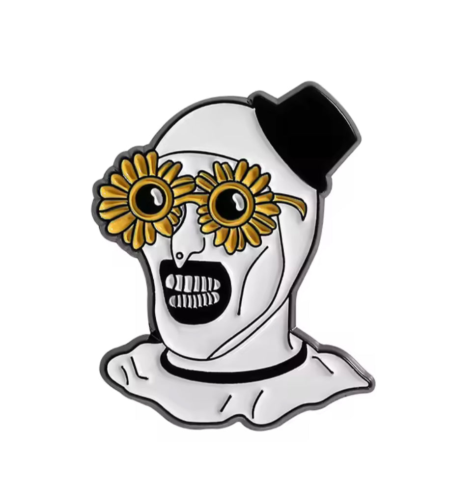 Terrifier Sunflower Sunglasses Pin