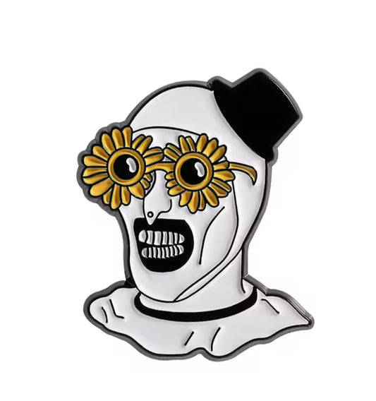 Terrifier Sunflower Sunglasses Pin
