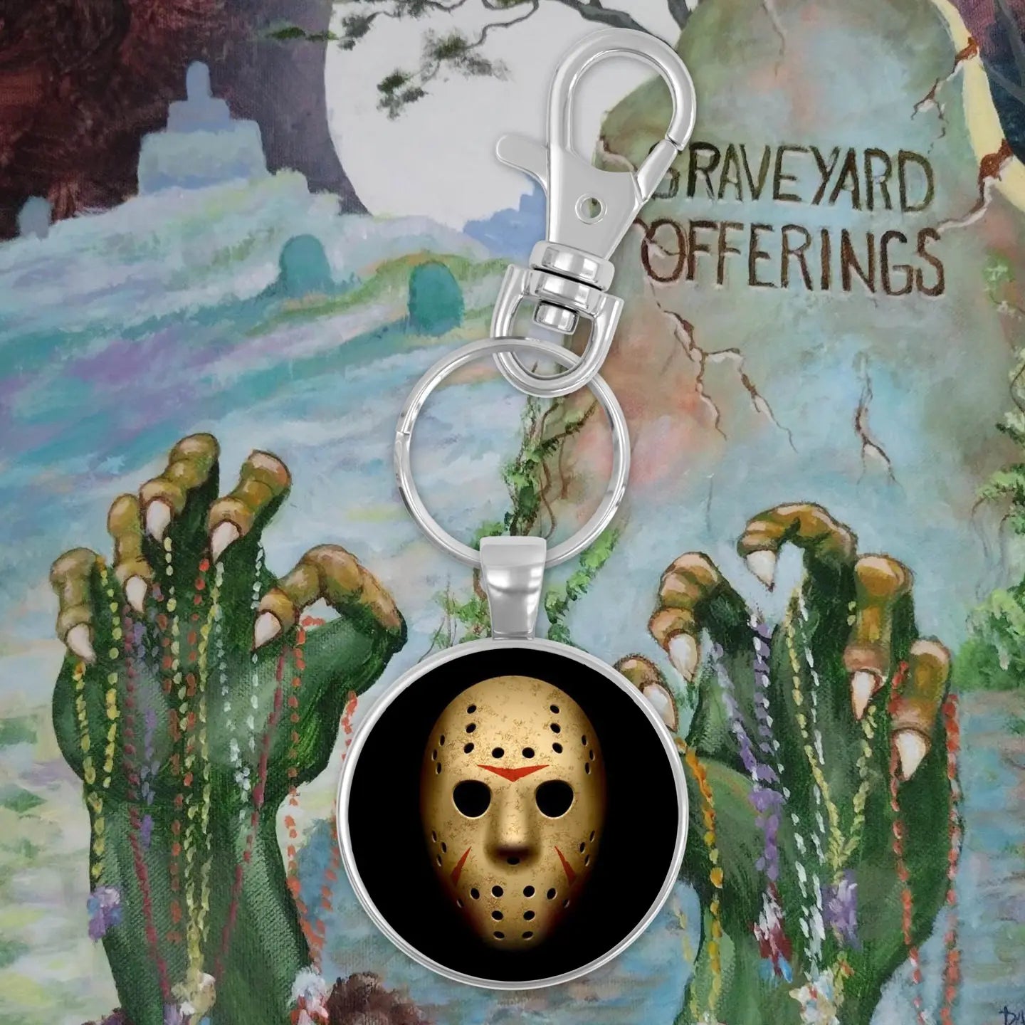 Llavero de Ofrendas del Cementerio Viernes 13