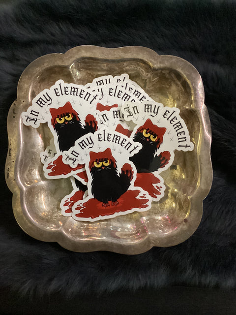 Rin Matz In My Element Cat Sticker