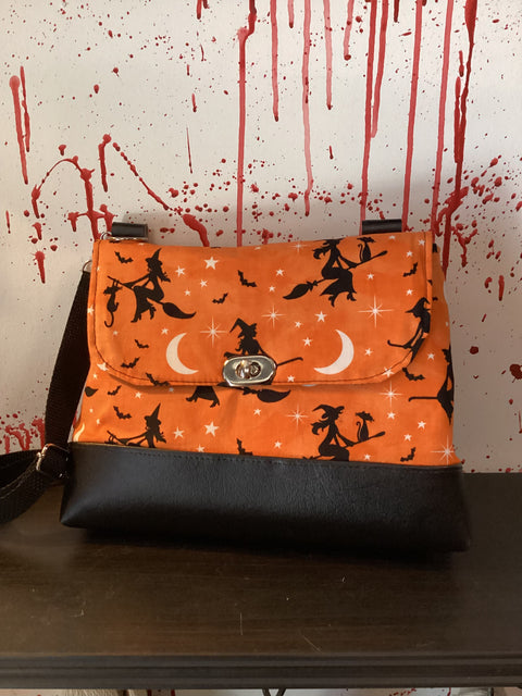 Baghag Emily Handmade Orange Halloween Purse