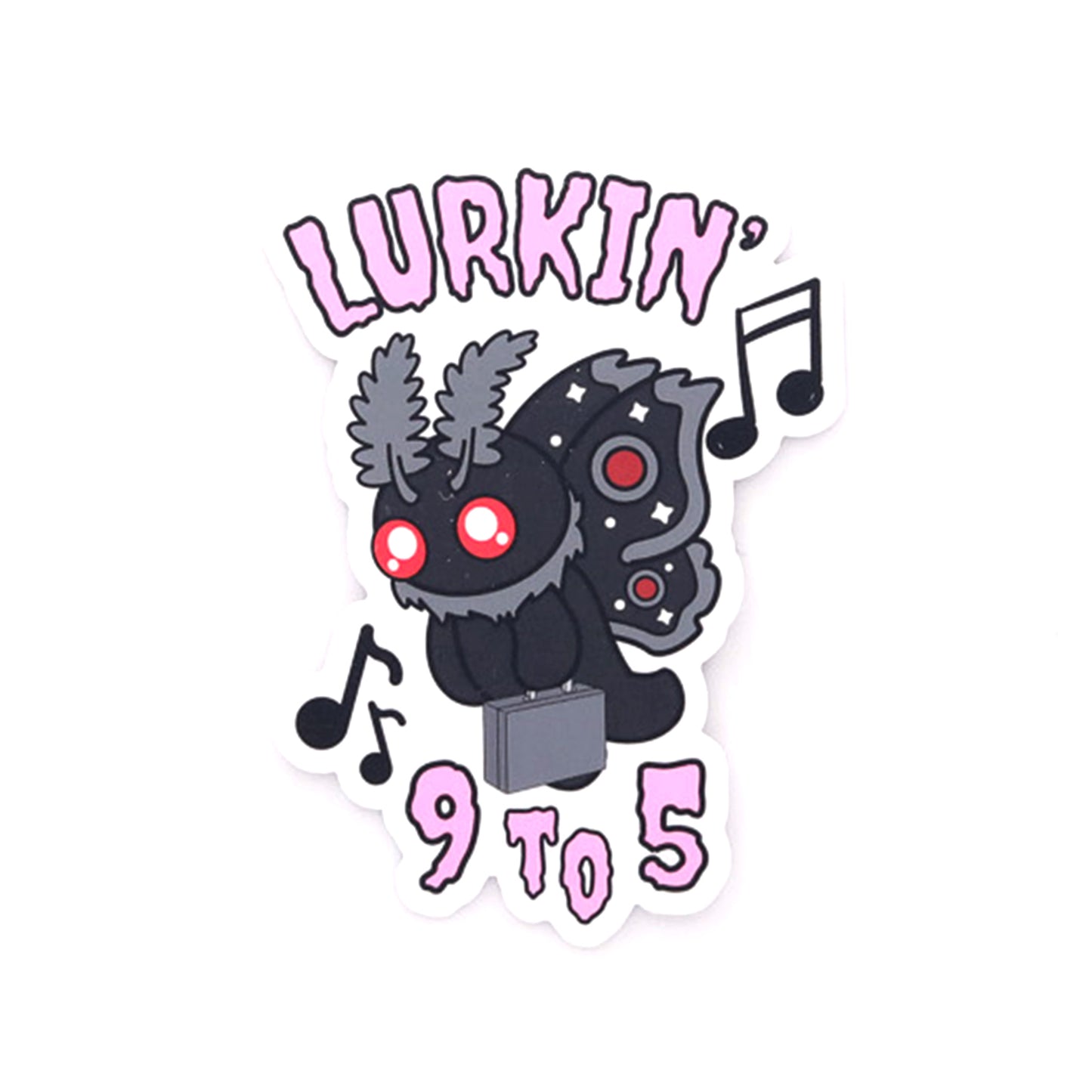 Pegatina de Mothman Kawaii Lindo y Tóxico