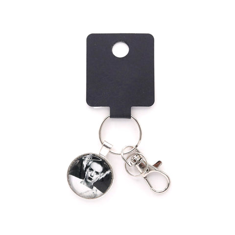 Graveyard Offerings Bride Of Frankenstein Keychain