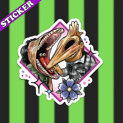 Bonita pegatina tóxica de Beetlejuice