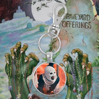 Llavero rojo de Art the Clown Ofrendas del cementerio