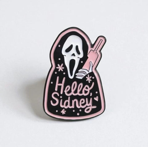Horror Pin Hello Sidney Pink Ghostface