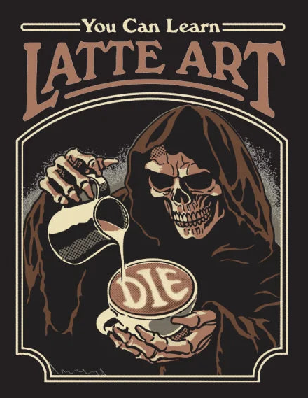 Steven Rhodes You Can Learn Latte Art Magnet
