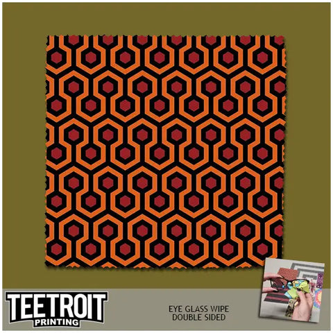 Teetroit The Shining Overlook Hotel Carpet Eyeglass Wipe