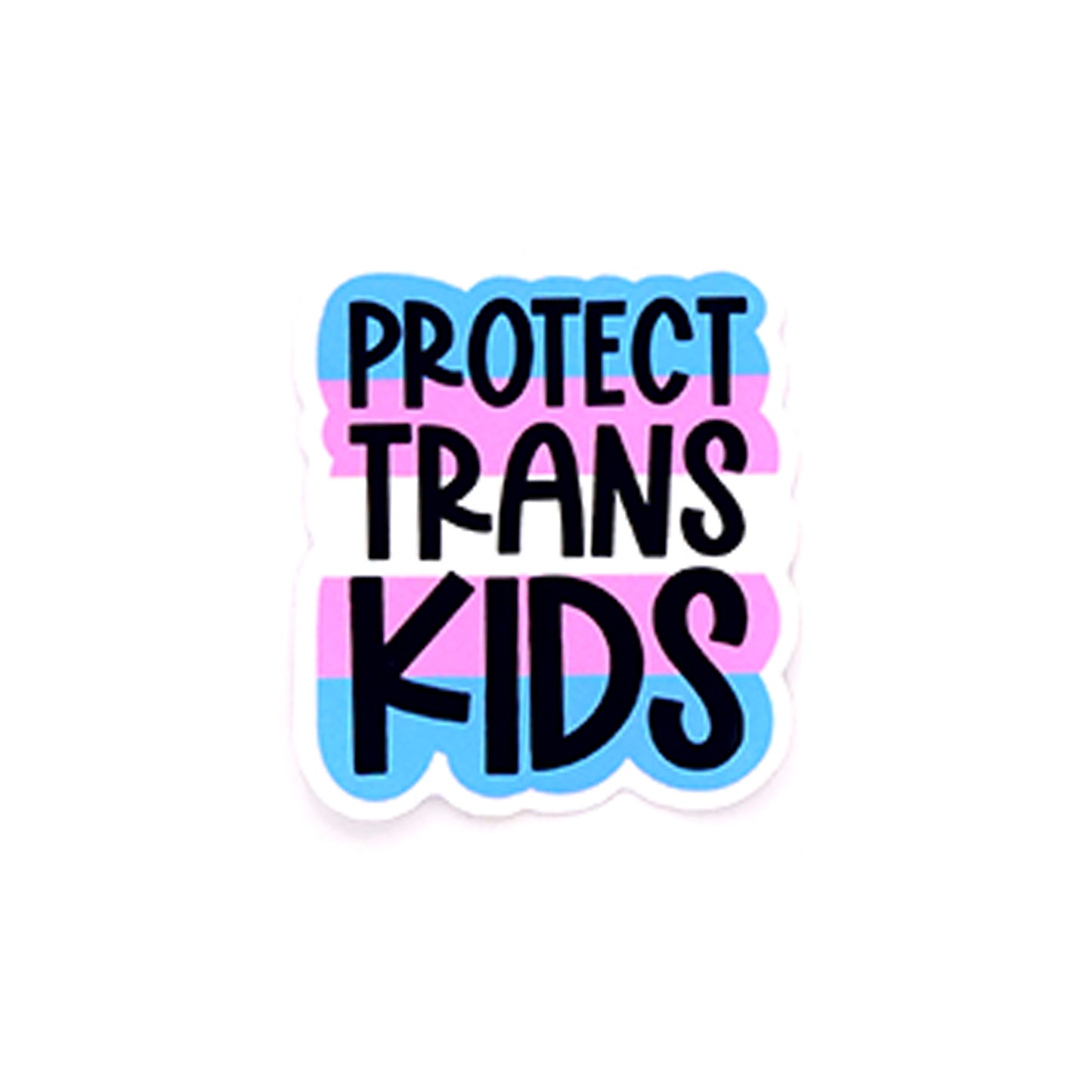 Radical Buttons Protect Trans Kids Sticker